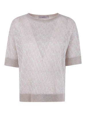 D.EXTERIOR: Suéteres con cuello pico - Suéter Cuello Redondo - Metálico