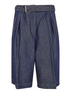 DRIES VAN NOTEN: pantaloni shorts - Pantaloncini Bis color pesca Denim