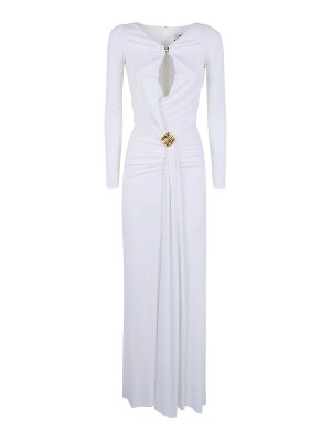ELISABETTA FRANCHI: Maxikleider - Maxikleid - Weiß