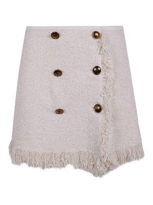 ELISABETTA FRANCHI: Minifaldas - Minifalda - Blanco