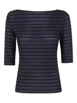 EMPORIO ARMANI: Strickpullover mit Rundhalsausschnitt - Rundhalspullover - Schwarz