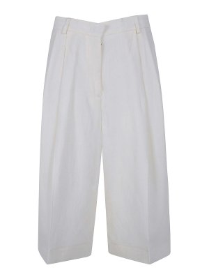 FABIANA FILIPPI: casual trousers - Cropped Wide Leg Trousers