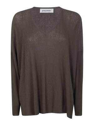 GENTRYPORTOFINO: Strickpullover mit Rundhalsausschnitt - Rundhalspullover - Grün