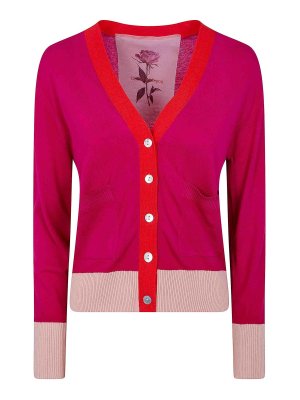 IN BED WITH YOU: cardigans - V Neck Printed Cardigan