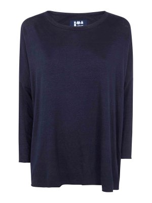 LABO.ART: maglia collo rotondo - Maglia Girocollo in Lino Ata Lieto