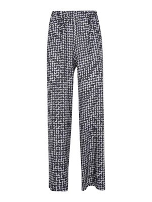 LAURA URBINATI: casual trousers - Elastic Waist Wide Leg Trousers