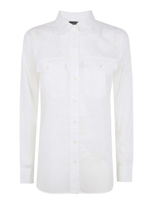 LAUREN RALPH LAUREN: シャツ - シャツ - 白