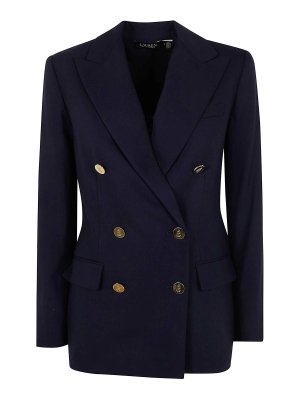 LAUREN RALPH LAUREN: ブレザー - ブレザー - ブルー