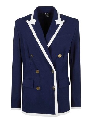 LAUREN RALPH LAUREN: ブレザー - ブレザー - ブルー