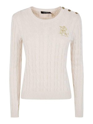 LAUREN RALPH LAUREN: Suéteres con cuello pico - Suéter Cuello Redondo - Blanco