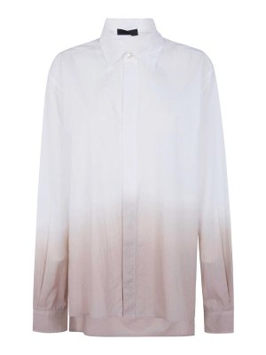 MARIA CALDERARA: camicie - Camicia in Mussola di Cotone Sfumata