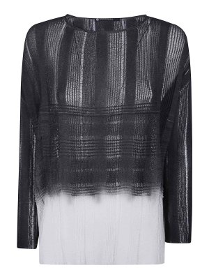 PIERANTONIO GASPARI: Suéteres con cuello pico - Suéter Cuello Redondo - Negro