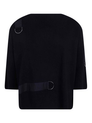 PIERANTONIO GASPARI: Suéteres con cuello pico - Suéter Cuello Redondo - Negro