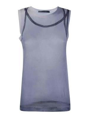 PIERANTONIO GASPARI: Tops & Tank tops - Garza Print Tank Top