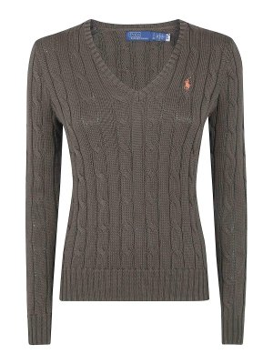 POLO RALPH LAUREN: Suéteres con cuello pico - Suéter Con Cuello De Pico - Verde