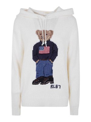 POLO RALPH LAUREN: Strickpullover mit Rundhalsausschnitt - Rundhalspullover - Nude