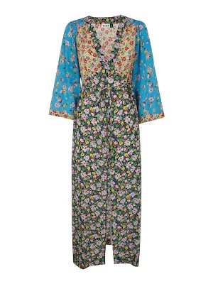 RIXO: maxi dresses - Dahlia Dress Jeannie Mix Multi