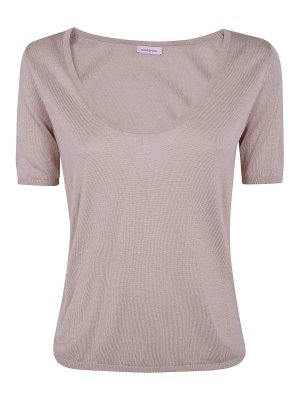 ROSSO PURO: t-shirt - T-shirt a maniche corte con scollo a U