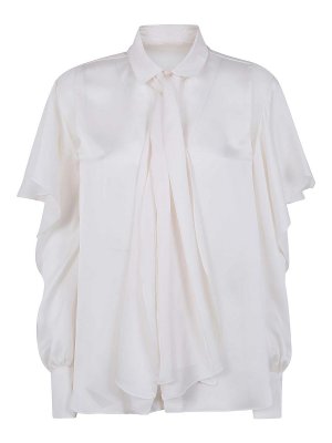 Sacai: camicie - Camicia in chiffon satinato X
