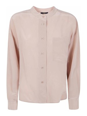 SEVENTY: camicie - Camicia in misto seta lavaggio sabbia