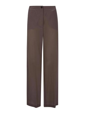 SEVENTY: pantaloni casual - Pantaloni in misto seta lavaggio sabbia