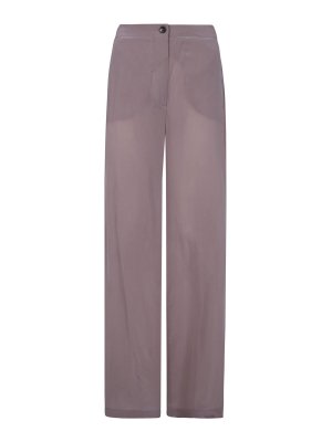 SEVENTY: pantaloni casual - Pantaloni in misto seta lavaggio sabbia