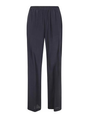 SEVENTY: pantaloni casual - Pantaloni In Crepe Di Misto Seta
