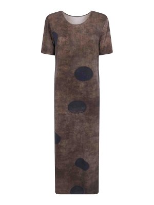 UMA WANG: Maxikleider - Maxikleid - Braun