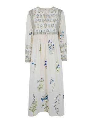 UPAVITA: Knielange Kleider - Knielanges Kleid - Blau