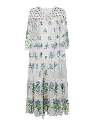 UPAVITA: knee length dresses - 3/4 Sleeves Midi Dress