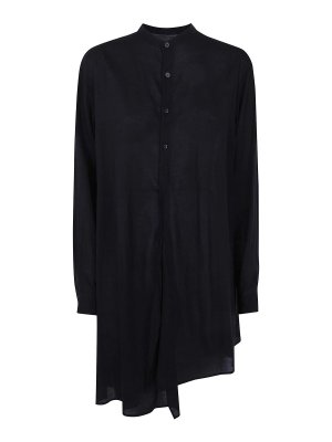 Y'S: bluse - Camicetta con colletto rialzato