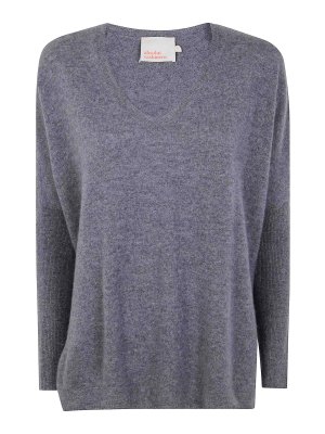 ABSOLUT CASHMERE: crew necks - Camille V Neck Oversized Sweater