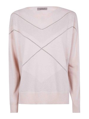 D.EXTERIOR: maglia collo rotondo - Maglia Lux Intarsio Scollo V