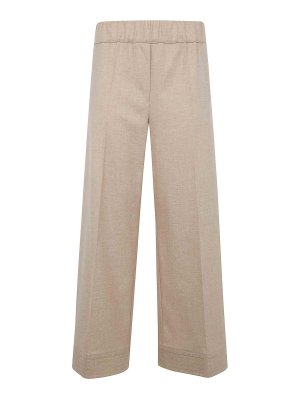 D.EXTERIOR: pantaloni shorts - Pantaloncini gamba larga in morbida flanella