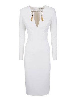 ELISABETTA FRANCHI: Vestidos largos - Vestido Largo - Blanco