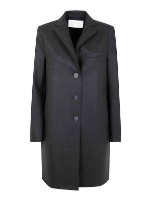 HARRIS WHARF LONDON: cappotti al ginocchio - Soprabito da donna in lana pressata