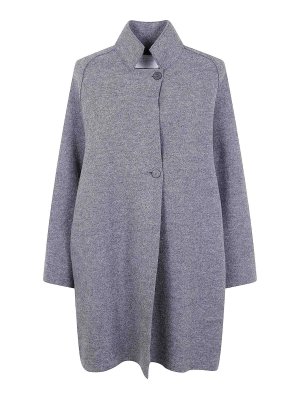 HARRIS WHARF LONDON: cappotti al ginocchio - Mantella Raglan Donna Lana Cotta