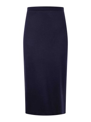 HARRIS WHARF LONDON: Knee length skirts & Midi - Women Midi Skirt Superfine Merino
