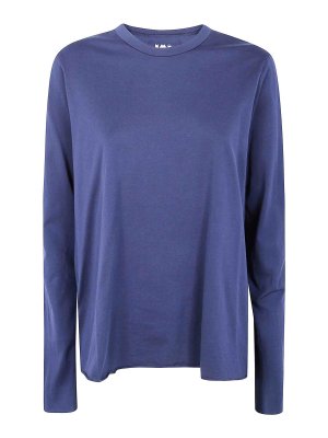 LABO.ART: Strickpullover mit Rundhalsausschnitt - Rundhalspullover - Blau