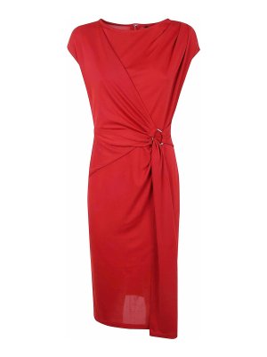 LAUREN RALPH LAUREN: ニーレングスドレス - 膝丈ドレス - 赤