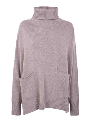 MA'RY'YA: maglia a collo alto e polo - Poncho Collo Alto Mix Cash
