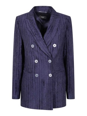 PESERICO: casual jackets - Double Breasted Velvet Jacket