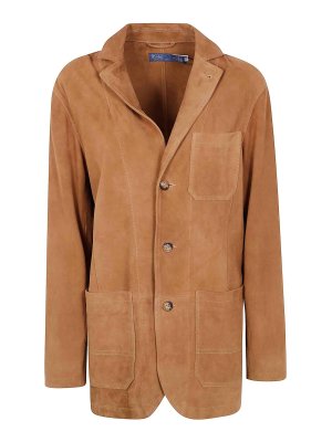POLO RALPH LAUREN: giacche blazer - Blazer sportivo in pelle e pelle