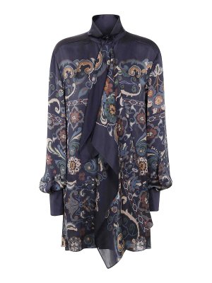 Sacai: Vestidos cortos - Vestido Corto - Azul