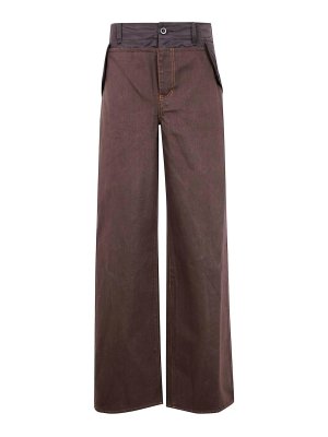 Sacai: casual trousers - Wide Leg Denim Pants