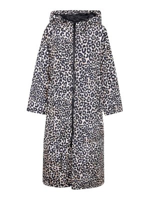 SITTINGSUITS: trench coats - Snow Leopard Sittingsuit Print Raincoat