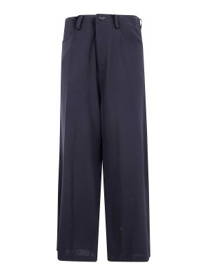 Y'S: casual trousers - Long Straight Trousers