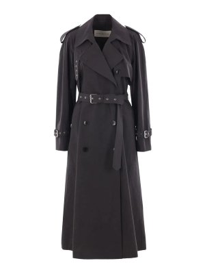 DRIES VAN NOTEN: トレンチコート - トレンチコート - グレー