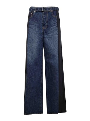 Sacai: Pantalones casual - Pantalón Casual - Azul