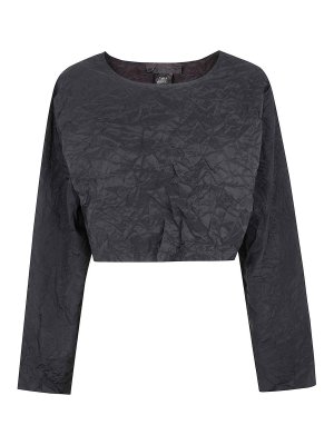 MARIA CALDERARA: Strickpullover mit Rundhalsausschnitt - Rundhalspullover - Schwarz